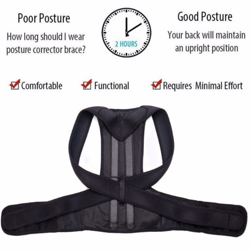 Adjustable Posture Corrector – Low Back & Shoulder Support Brace