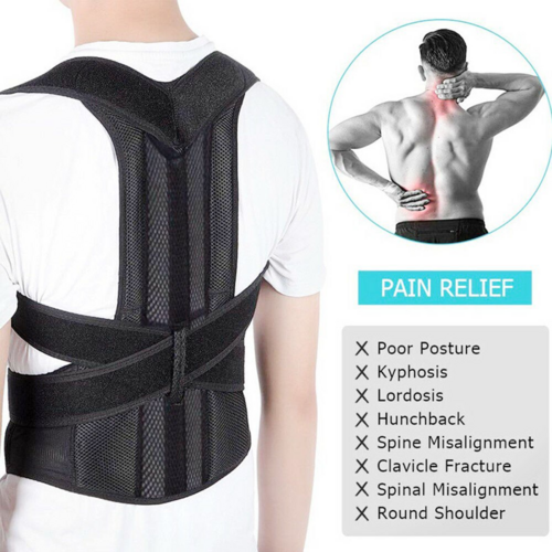 Adjustable Posture Corrector – Low Back & Shoulder Support Brace
